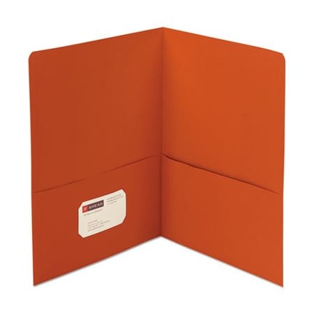 Smead Smead, Two-Pocket Folder, Textured Paper, Orange, 25PK 87858
